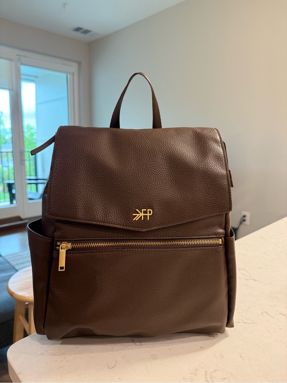 Freshly picked mini diaper bag espresso color